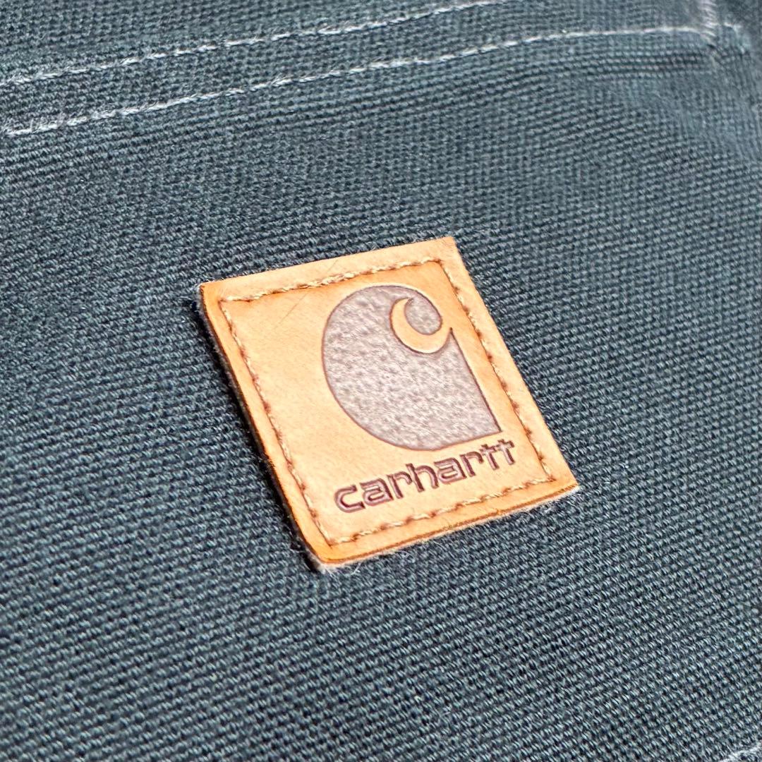 【美品】カーハート/B11/ウォッシュドコットンダックペインターパンツ/ブラック