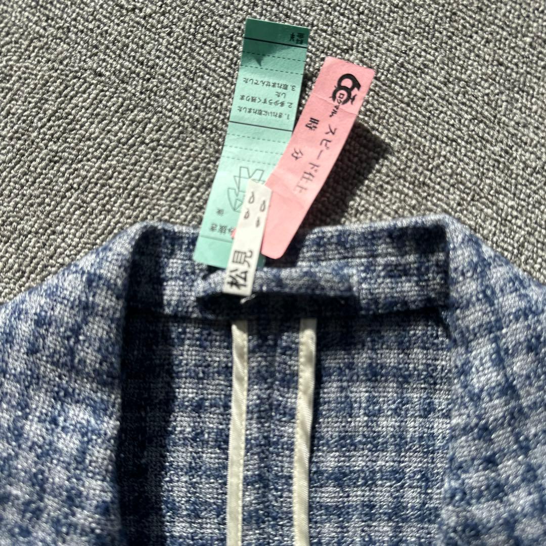 【極美品】LARDINI ラルディーニ リネンウール チェックジャケット 46