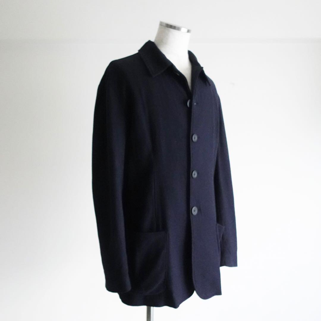 1990s ARMANI Jeans ソフトジャケット　ネイビー　イタリア製