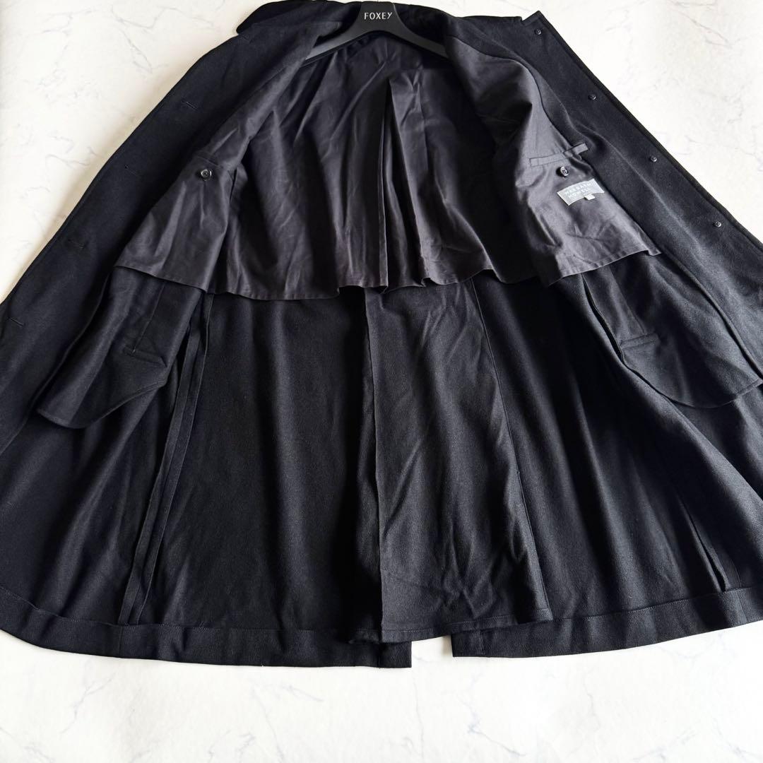 美品 2023AW マーガレットハウエル MILLED WOOL TWILL 黒