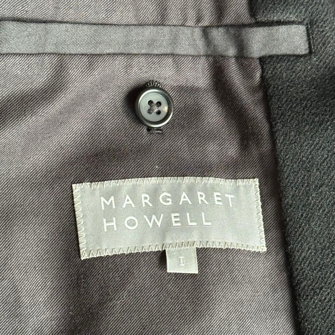 美品 2023AW マーガレットハウエル MILLED WOOL TWILL 黒