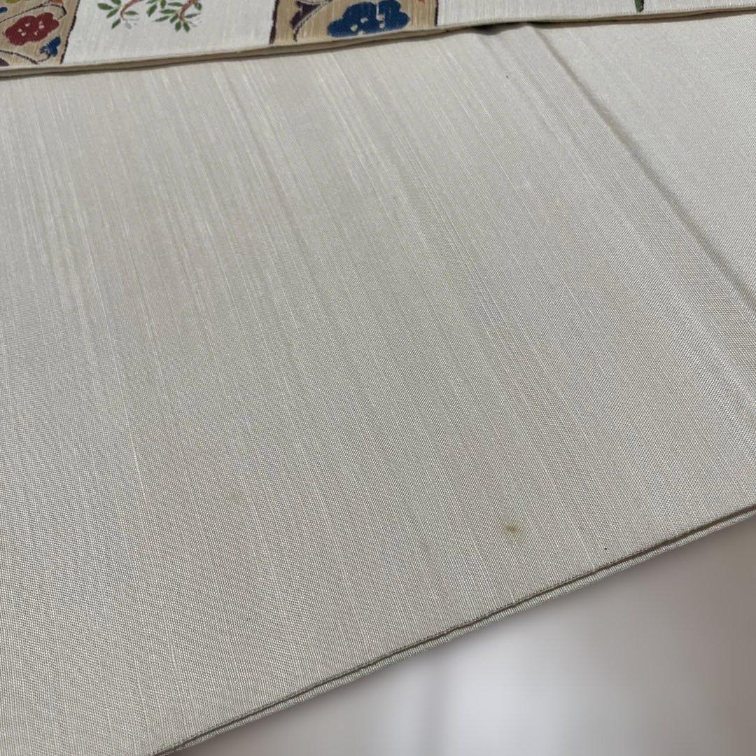 【美品】洒落袋帯 川島織物 紬 小紋に トーラン柄