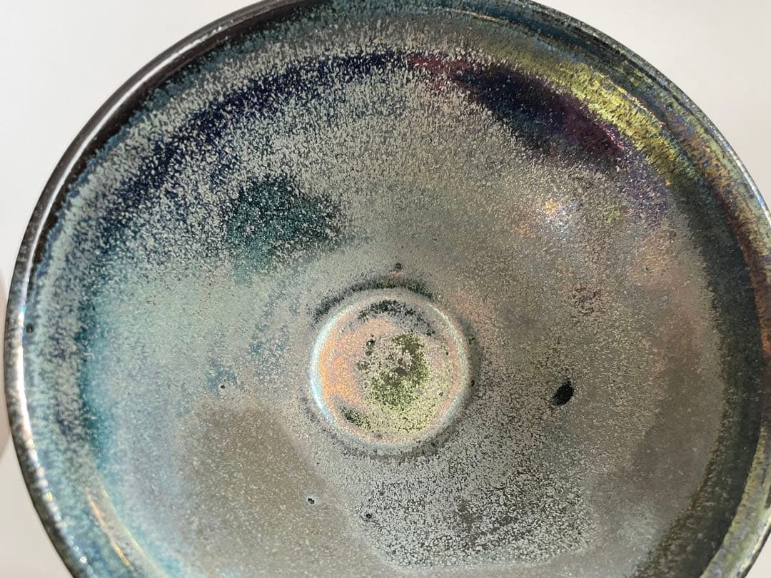 陶芸家　長江惣吉　燿変　天目　錦　茶碗　茶盌　抹茶碗　天目盌　共箱