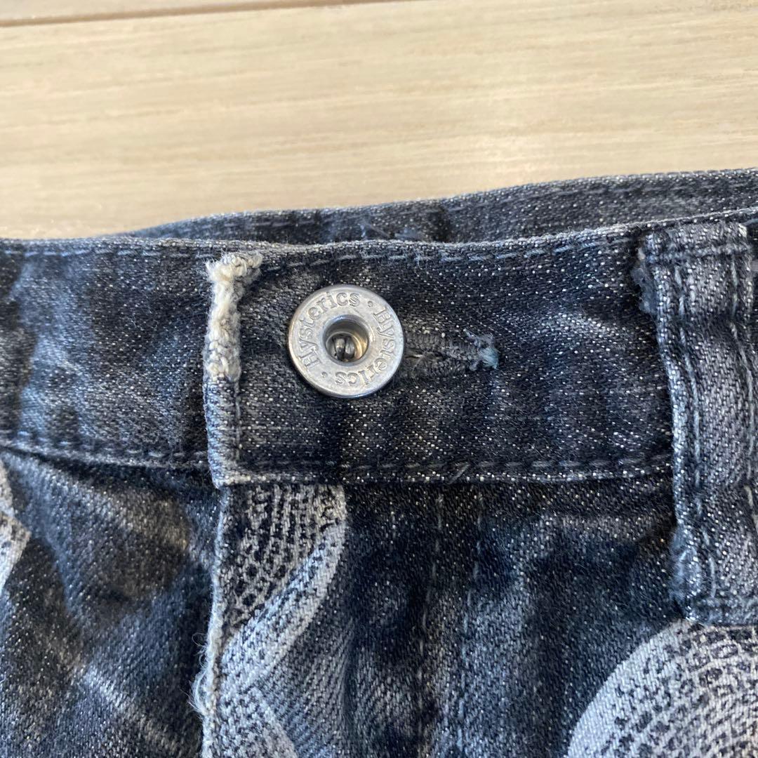 ヒステリックブルー　ヒステリック　デニム　マイクロミニスカート　スネーク柄　M