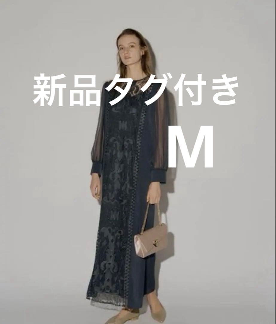 リルアー L'ERURE Jacquard lace pencil dress