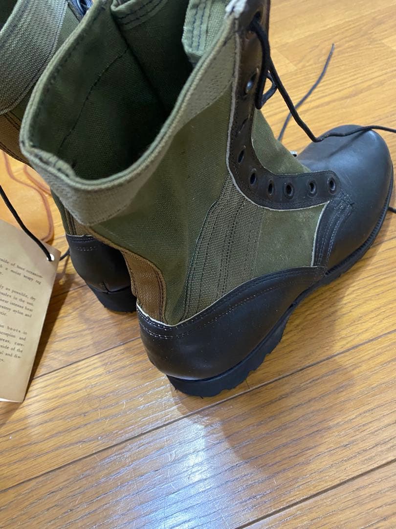 実物　米軍　ベトナム戦争　ジャングルブーツ　デッドストック　9N 27cm