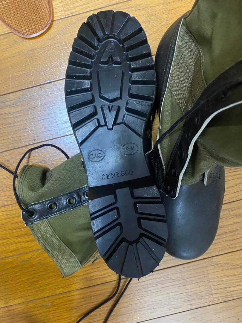 実物　米軍　ベトナム戦争　ジャングルブーツ　デッドストック　9N 27cm