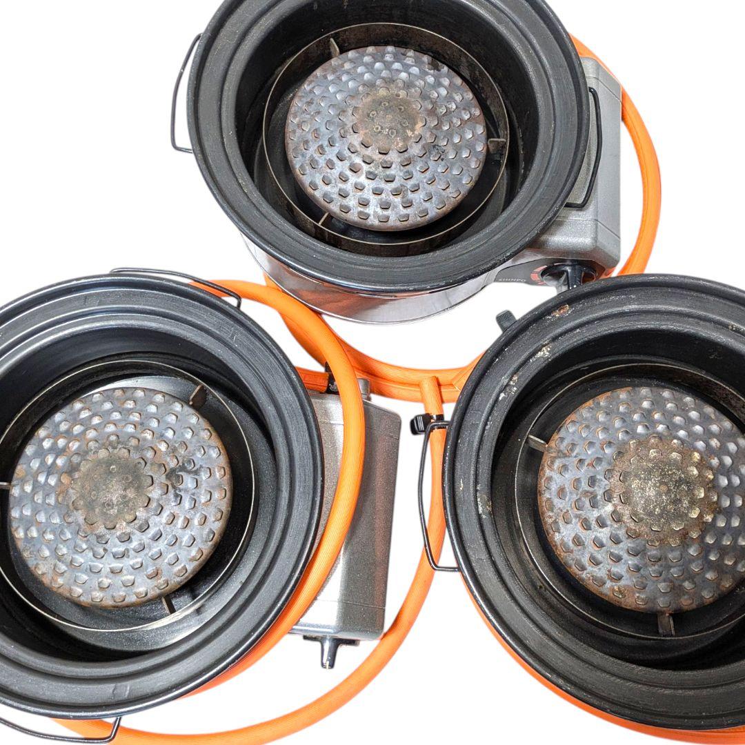 3個セット！シンポ 卓上ガスグリル＆ガスコンロ 1LDC1C1L (LPG仕様)