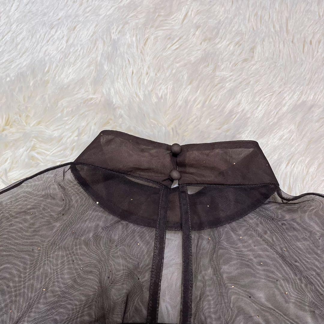 【極美品】SNIDEL シアードッキングベロアドレス　ブラウン サイズ0