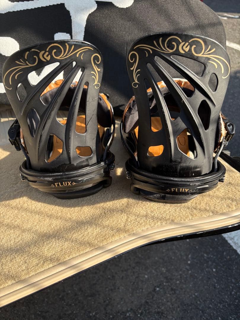 FLUX スノーボードビンディング ブラック/ブラウン