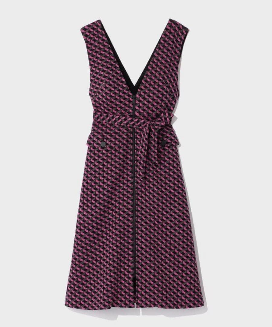 グレースコンチネンタル　キカジャガードラメドレス　ワンピース　ピンク