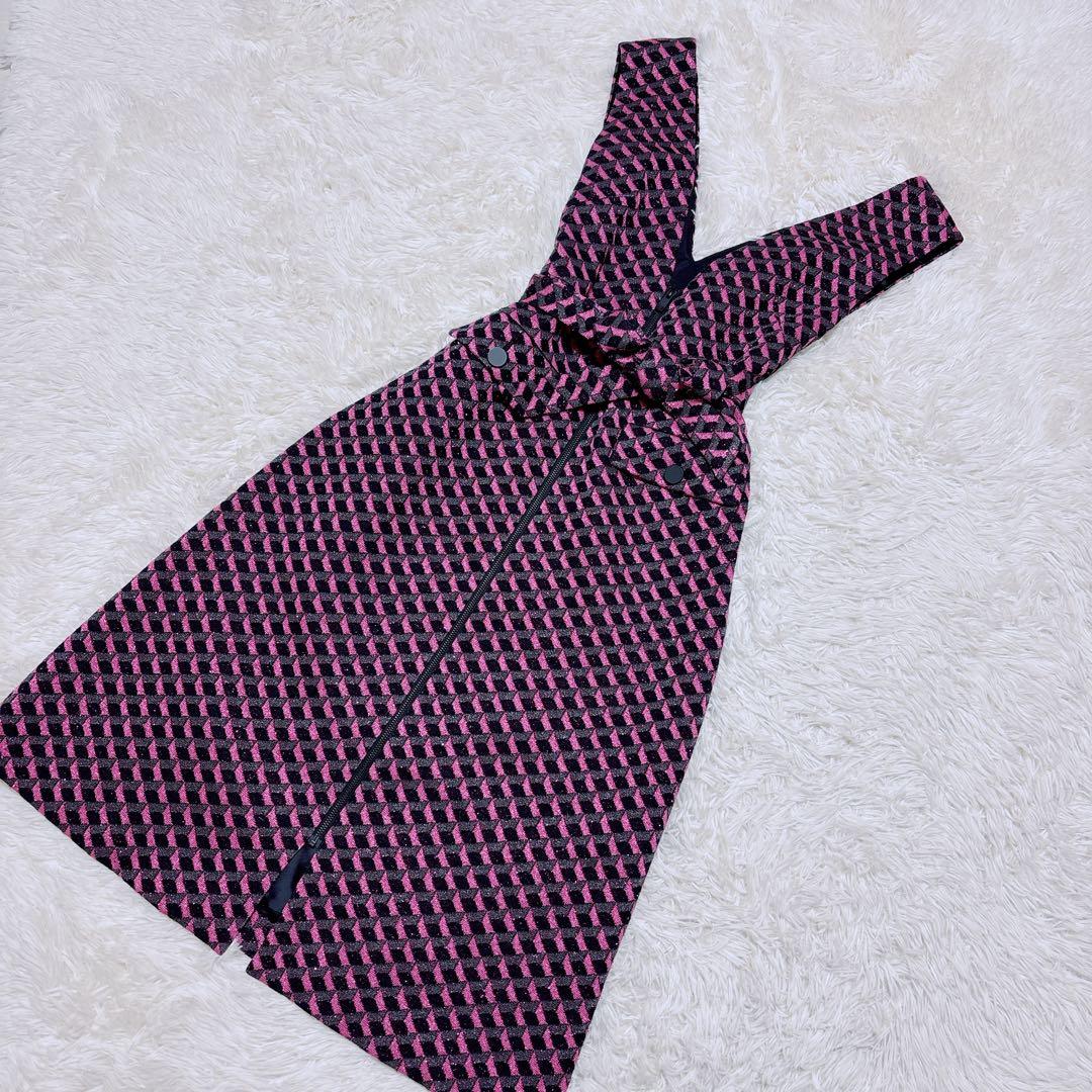 グレースコンチネンタル　キカジャガードラメドレス　ワンピース　ピンク