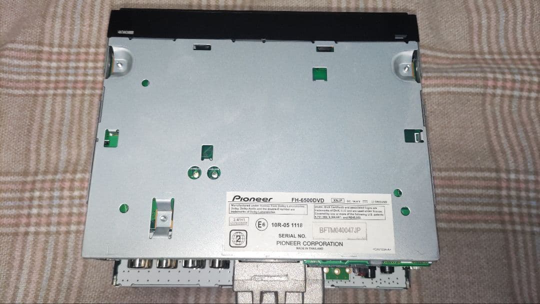 Pioneer カロッツェリア　FH-6500DVD インダッシュモニター