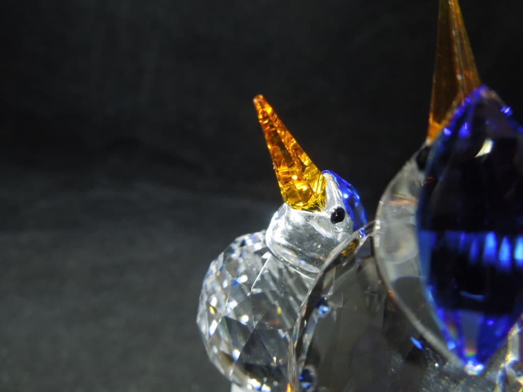 スワロフスキー カワセミ 貴重な廃盤Malachite Kingfishers