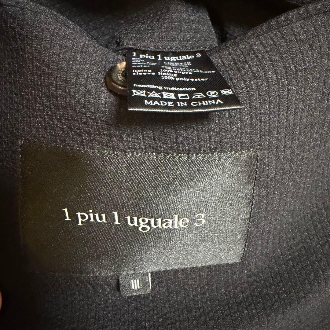 1 piu 1 uguale 3 黒 シアサッカーセットアップ