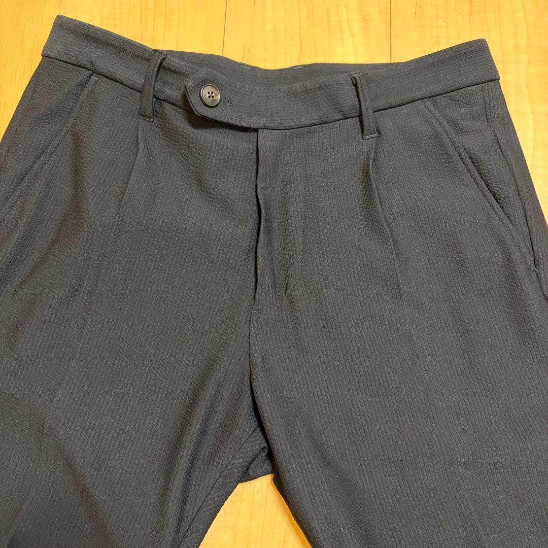 1 piu 1 uguale 3 黒 シアサッカーセットアップ