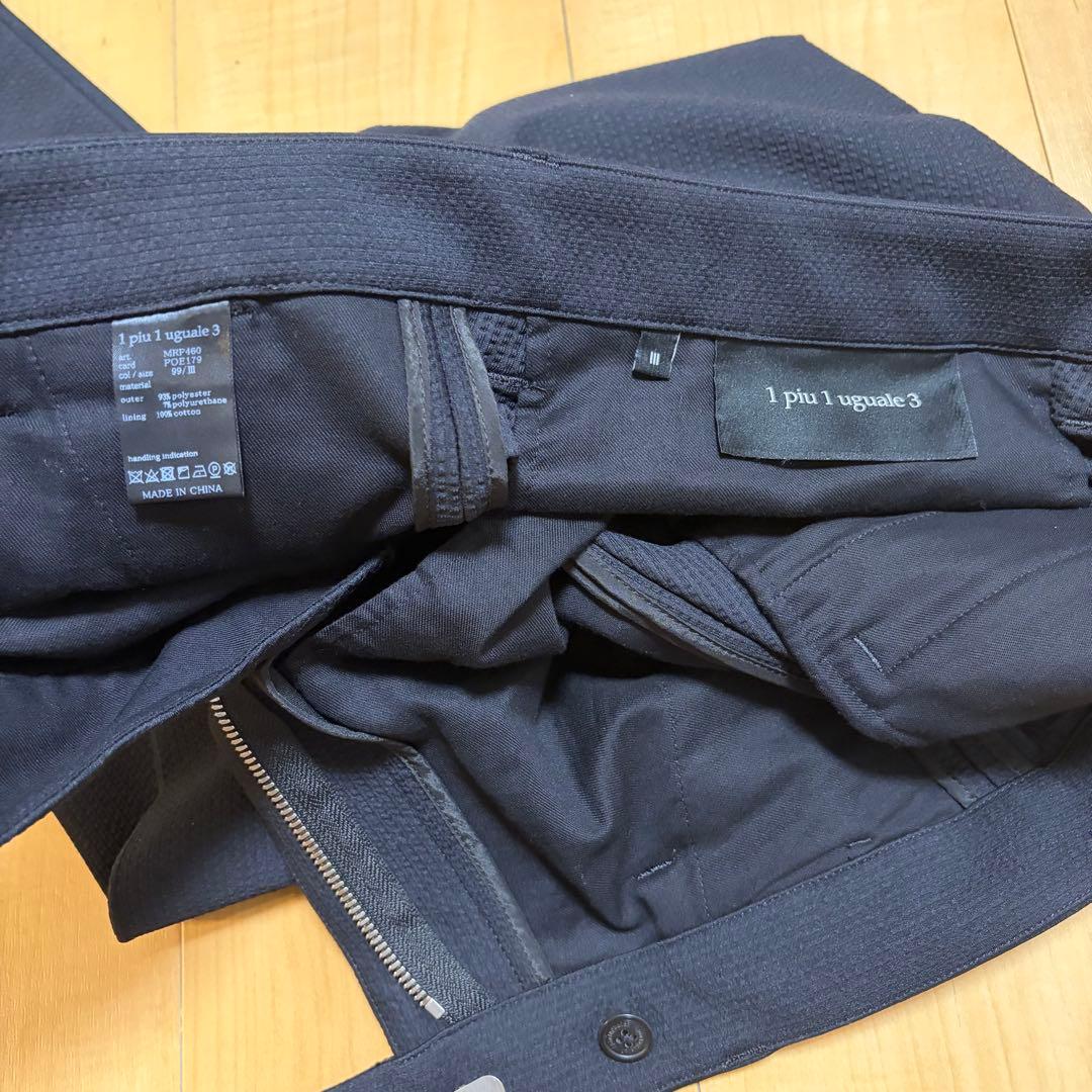 1 piu 1 uguale 3 黒 シアサッカーセットアップ