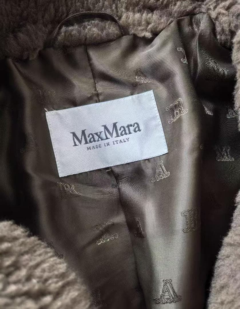 【美品】 Max Mara ブラウンファーコート 36サイズ