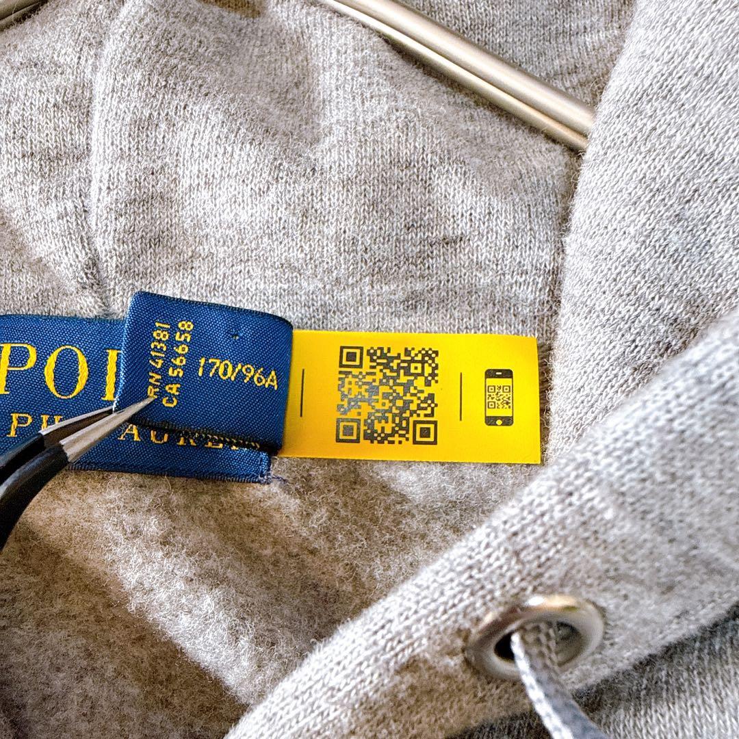 【現行タグ】ポロラルフローレン　フルジップパーカー　ロゴ刺繍　裏起毛　スウェット