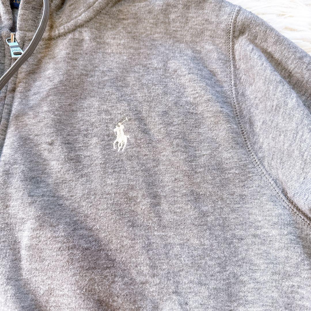 【現行タグ】ポロラルフローレン　フルジップパーカー　ロゴ刺繍　裏起毛　スウェット