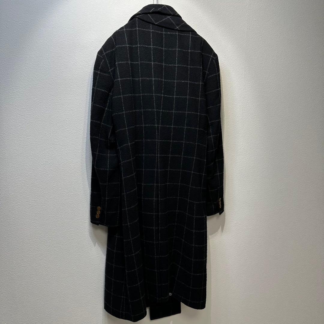 希少 ヴィヴィアンウエストウッド マン 裏総柄 ウール チェックチェスターコート