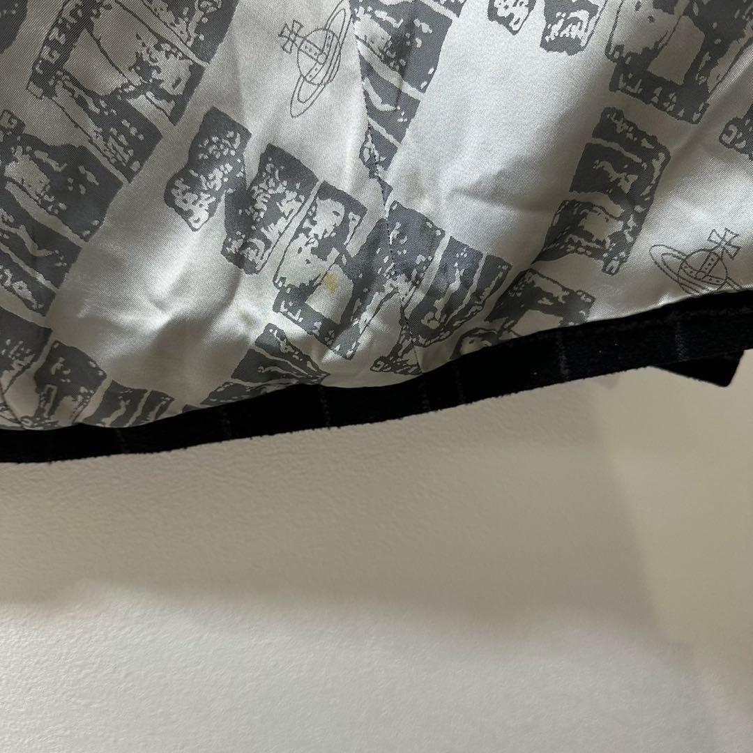 希少 ヴィヴィアンウエストウッド マン 裏総柄 ウール チェックチェスターコート