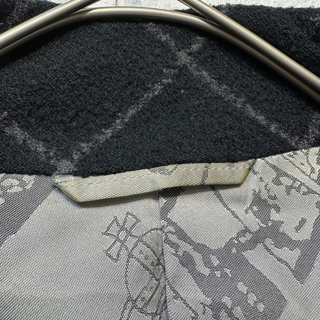 希少 ヴィヴィアンウエストウッド マン 裏総柄 ウール チェックチェスターコート