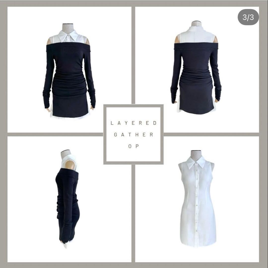 ワンピース YILON Layered gather op