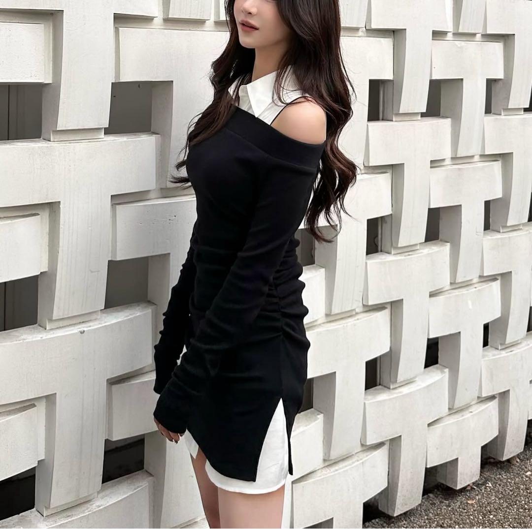 ワンピース YILON Layered gather op