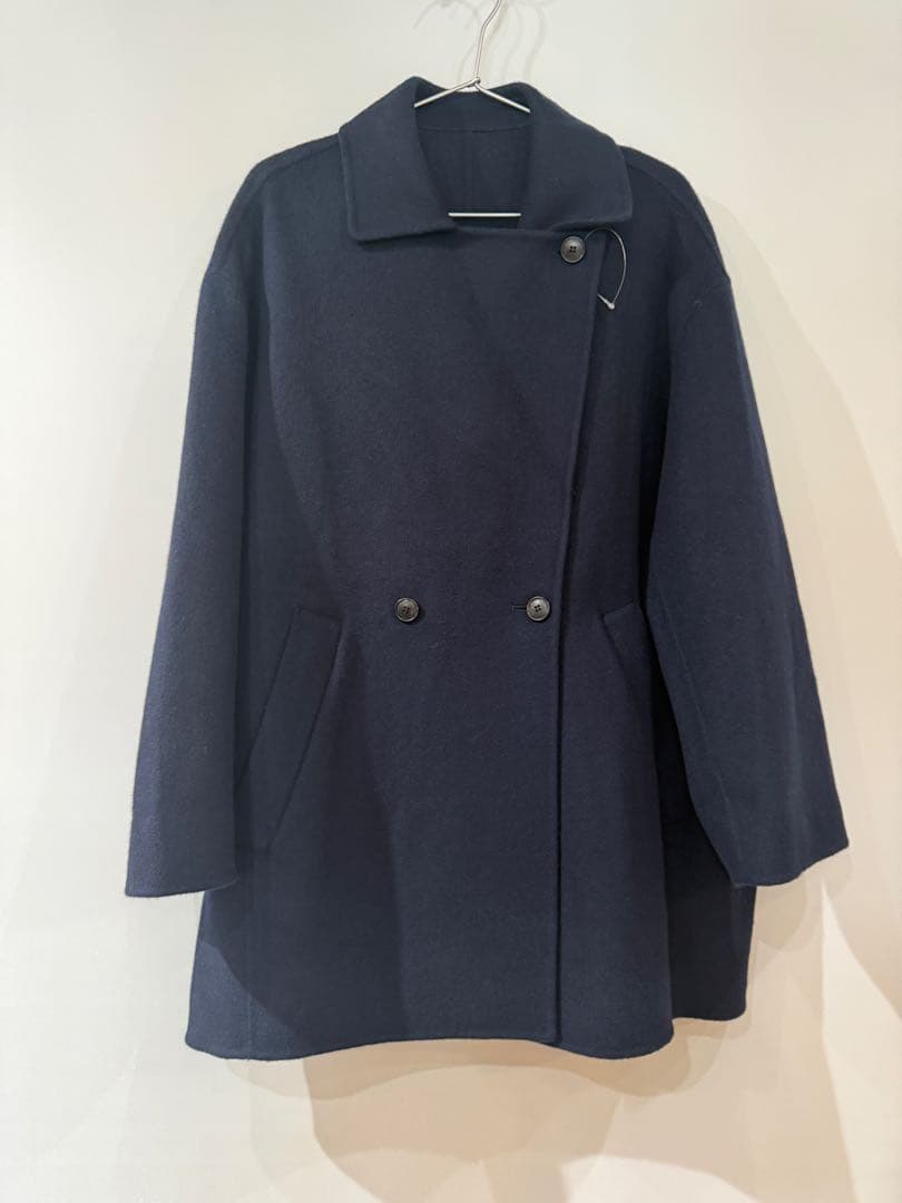 SLOBE IENA souple wool ダブルフェイスミドルコートサンプル