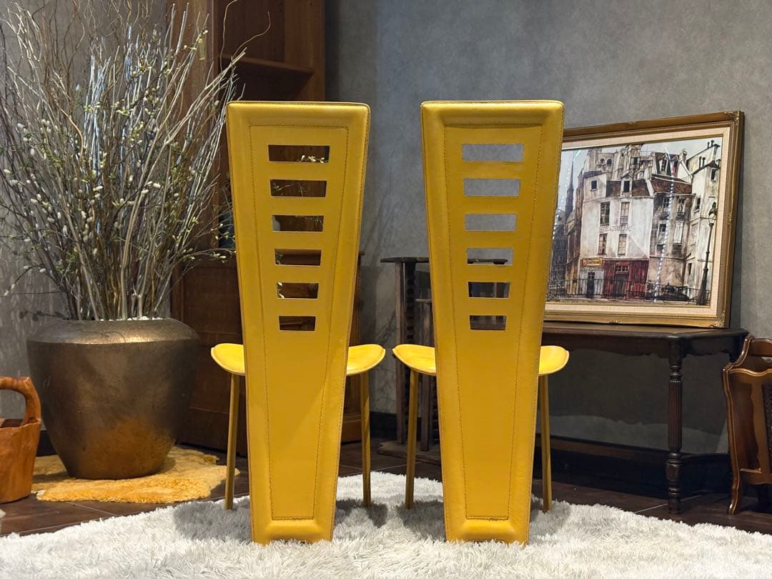 廃盤 IDC 大塚家具 ハイバックチェア モダン ミッドセンチュリー 北欧　nZ