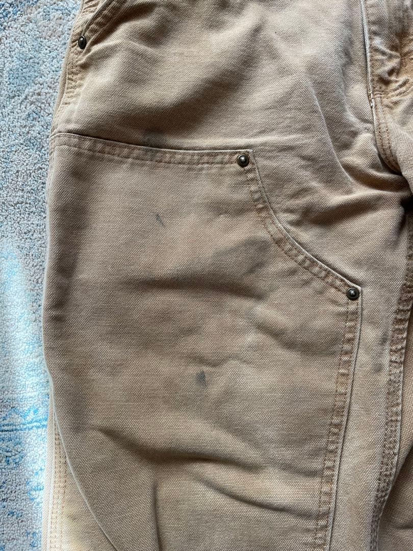 【美品】carhartt ダブルニー W30 L30ブラウン