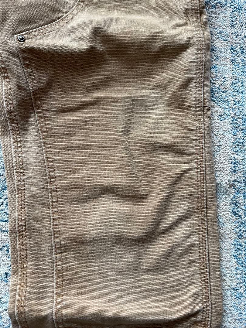 【美品】carhartt ダブルニー W30 L30ブラウン