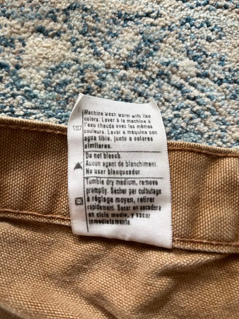 【美品】carhartt ダブルニー W30 L30ブラウン