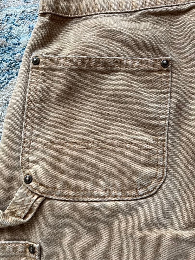 【美品】carhartt ダブルニー W30 L30ブラウン