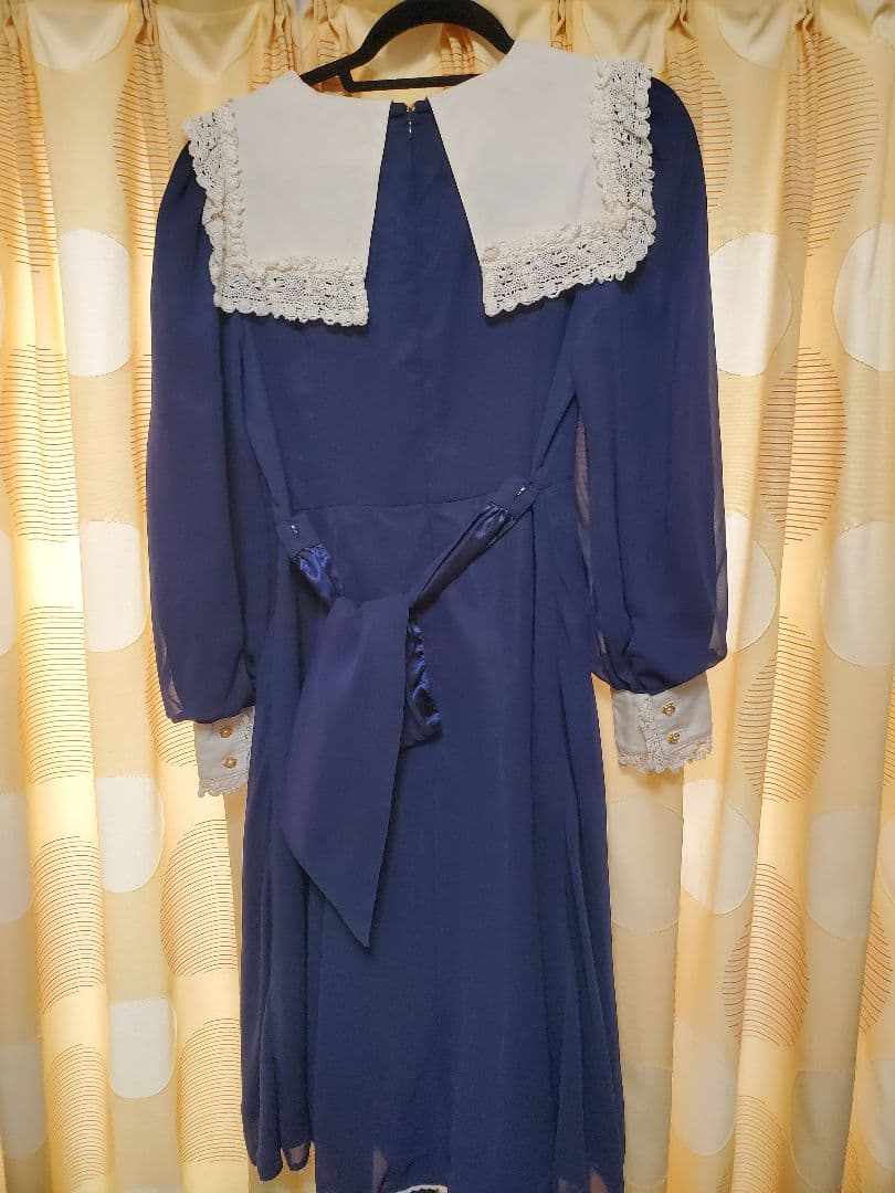 pray for flowers ワンピース　ネイビー　アリパイ　A/P