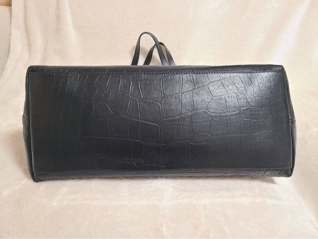 【希少入手困難】JIMMY CHOO 本革クロコ型押し　トートバック