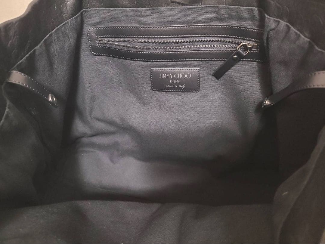 【希少入手困難】JIMMY CHOO 本革クロコ型押し　トートバック