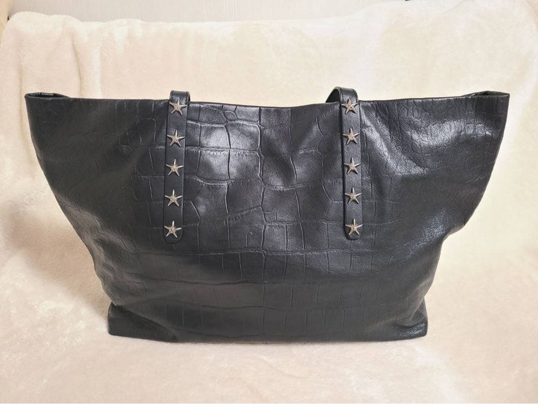 【希少入手困難】JIMMY CHOO 本革クロコ型押し　トートバック