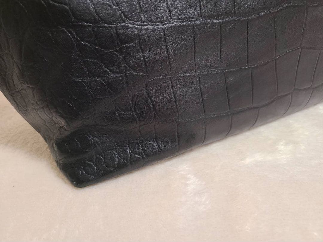 【希少入手困難】JIMMY CHOO 本革クロコ型押し　トートバック