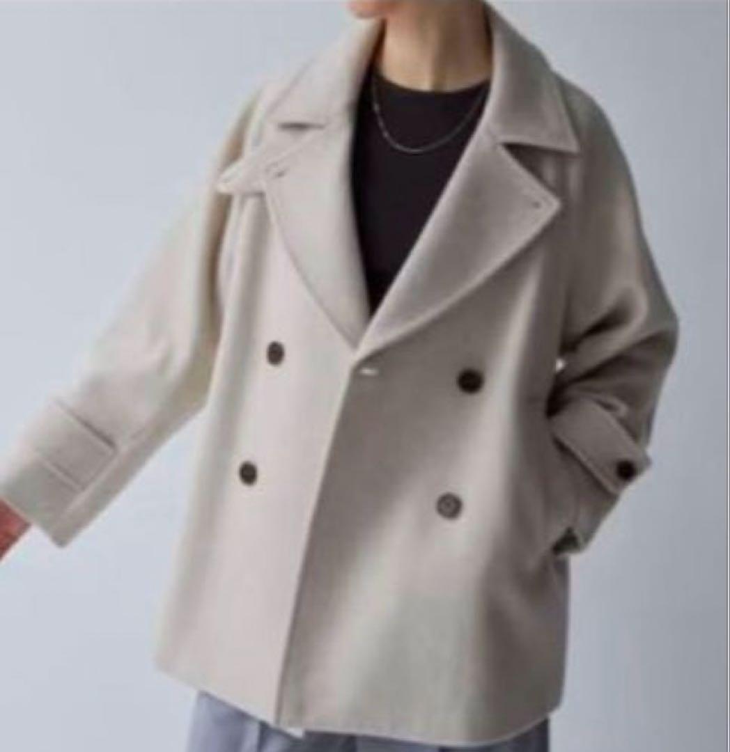 美品　UR スーパー100メルトンPコート