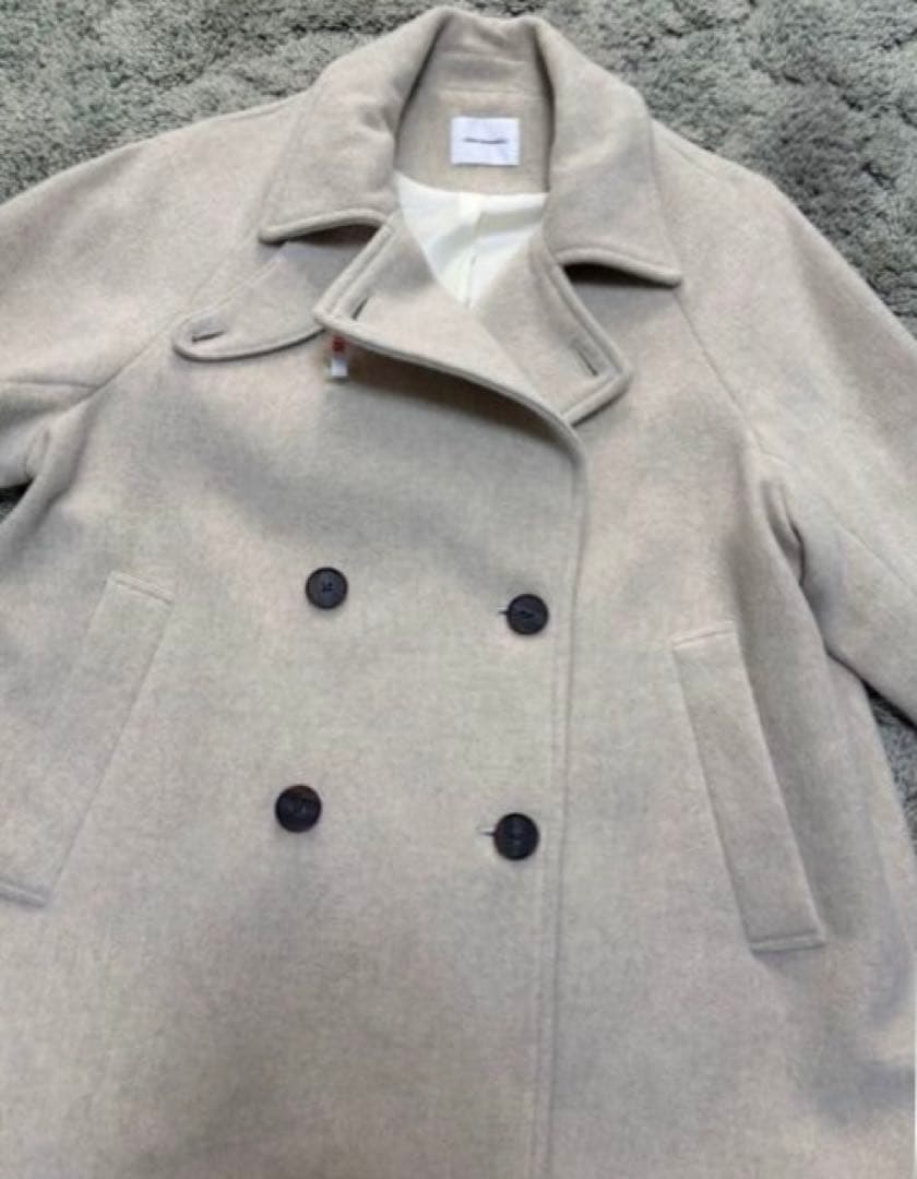 美品　UR スーパー100メルトンPコート