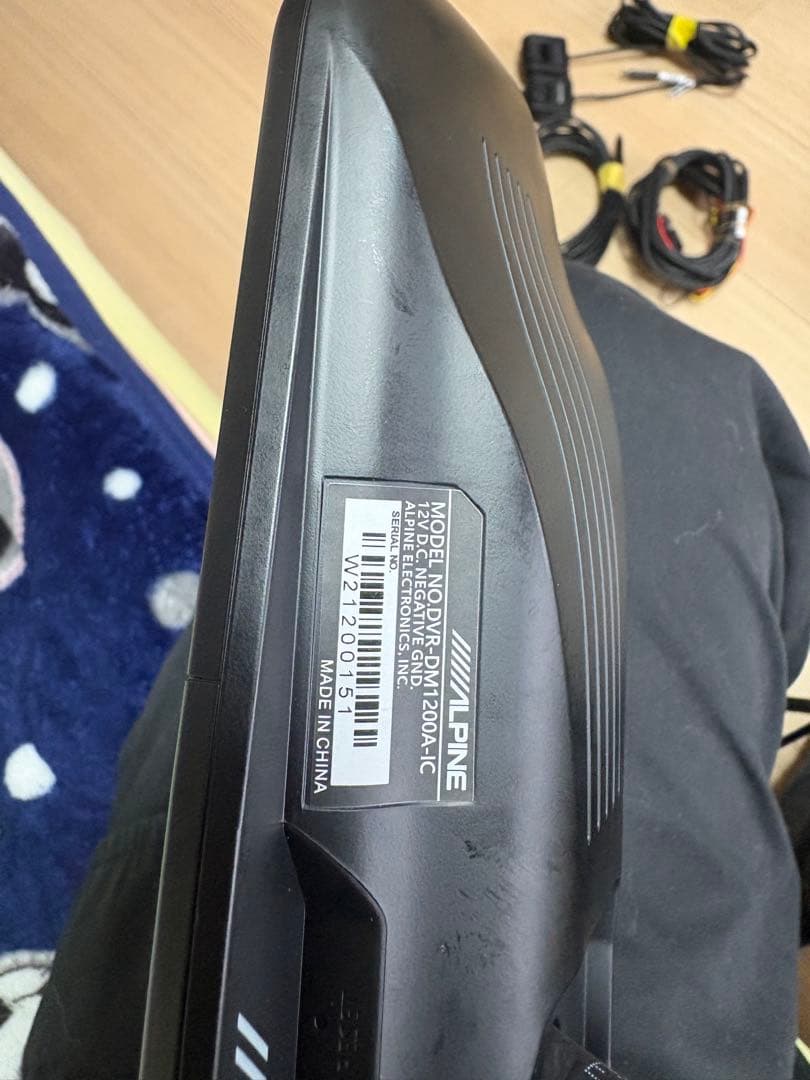 ALPINE DVR-DM1200A-IC デジタルインナーミラー　中古　訳あり