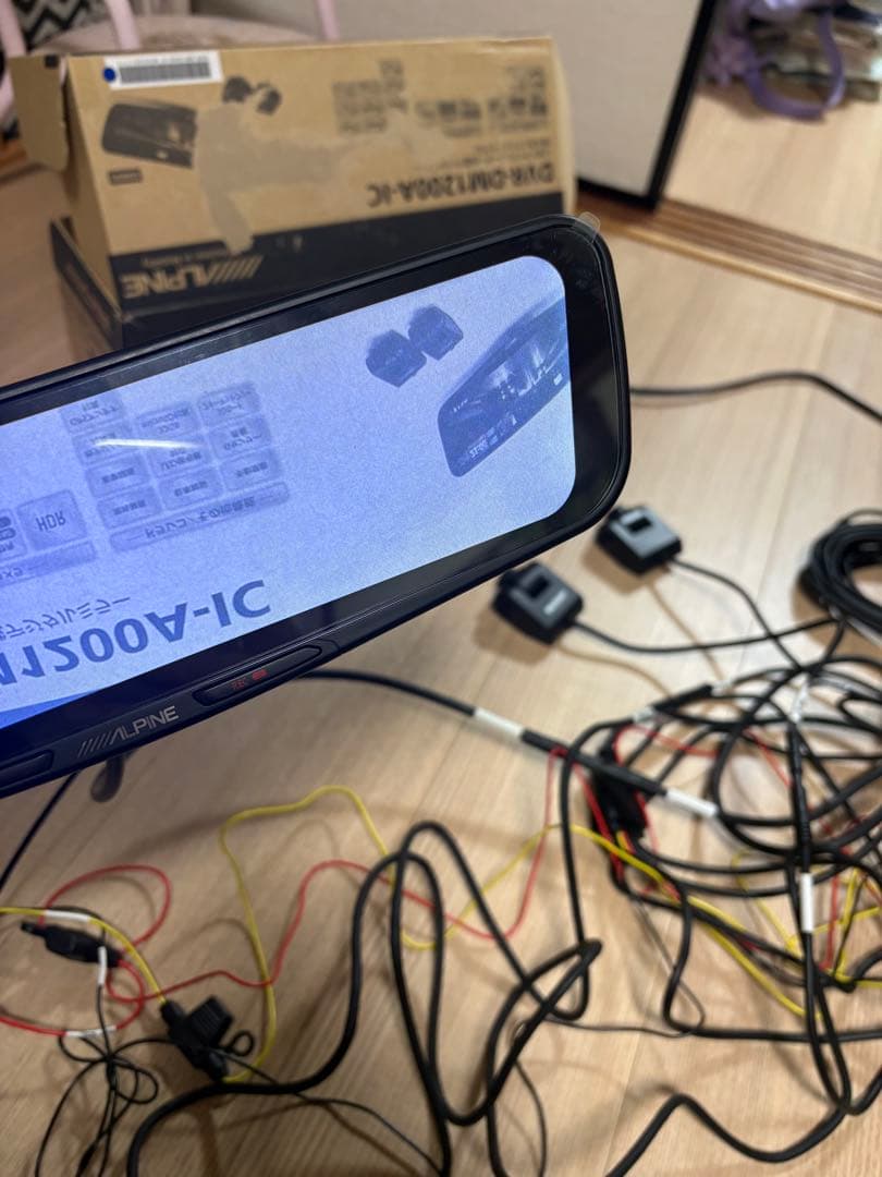 ALPINE DVR-DM1200A-IC デジタルインナーミラー　中古　訳あり
