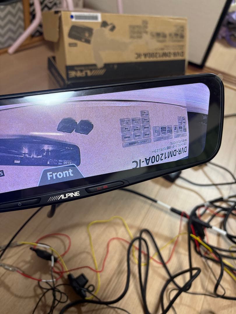 ALPINE DVR-DM1200A-IC デジタルインナーミラー　中古　訳あり