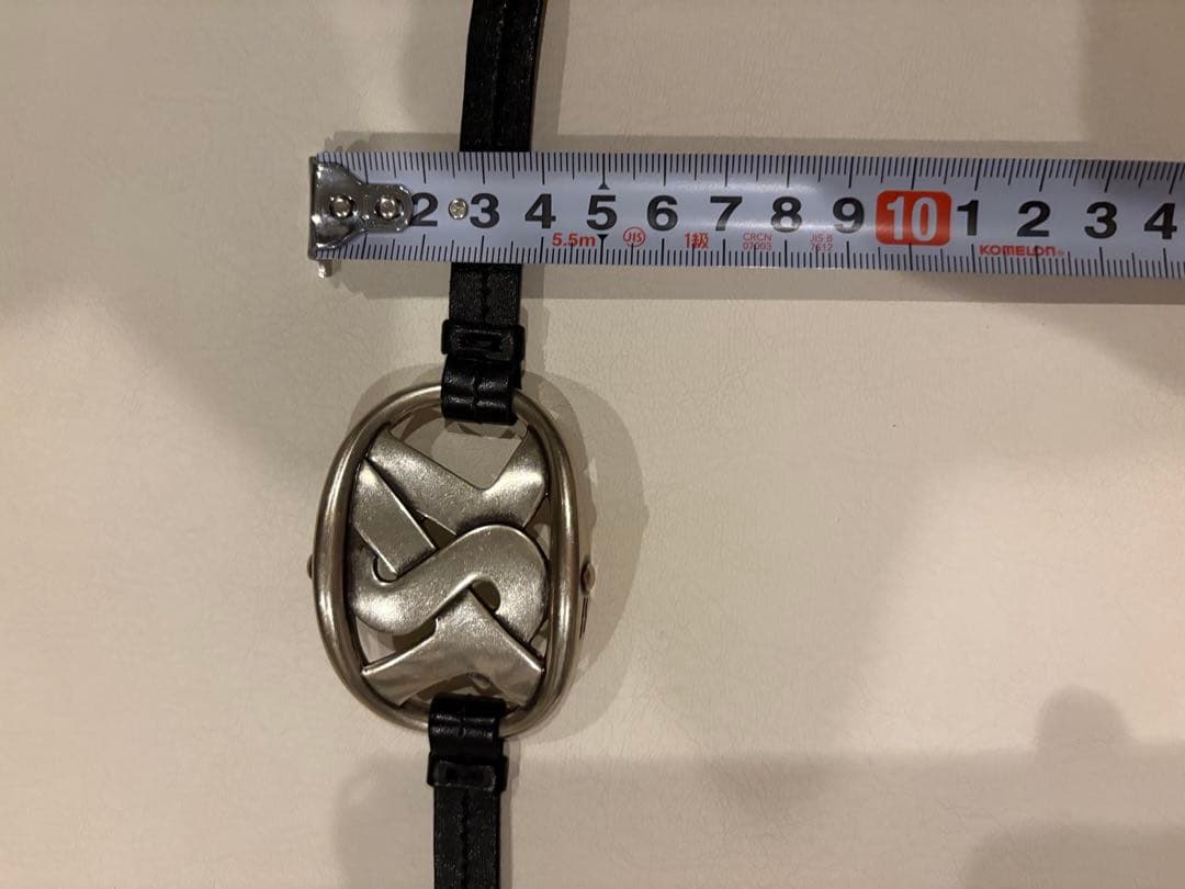 YSL バックル付き レザーバングル