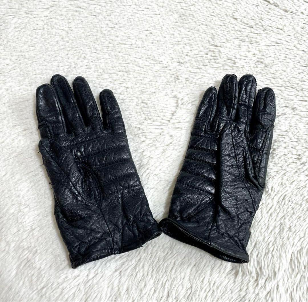 希少 ハーレーダビッドソン レザー 本革 スタッズ グローブ バイク 手袋 黒