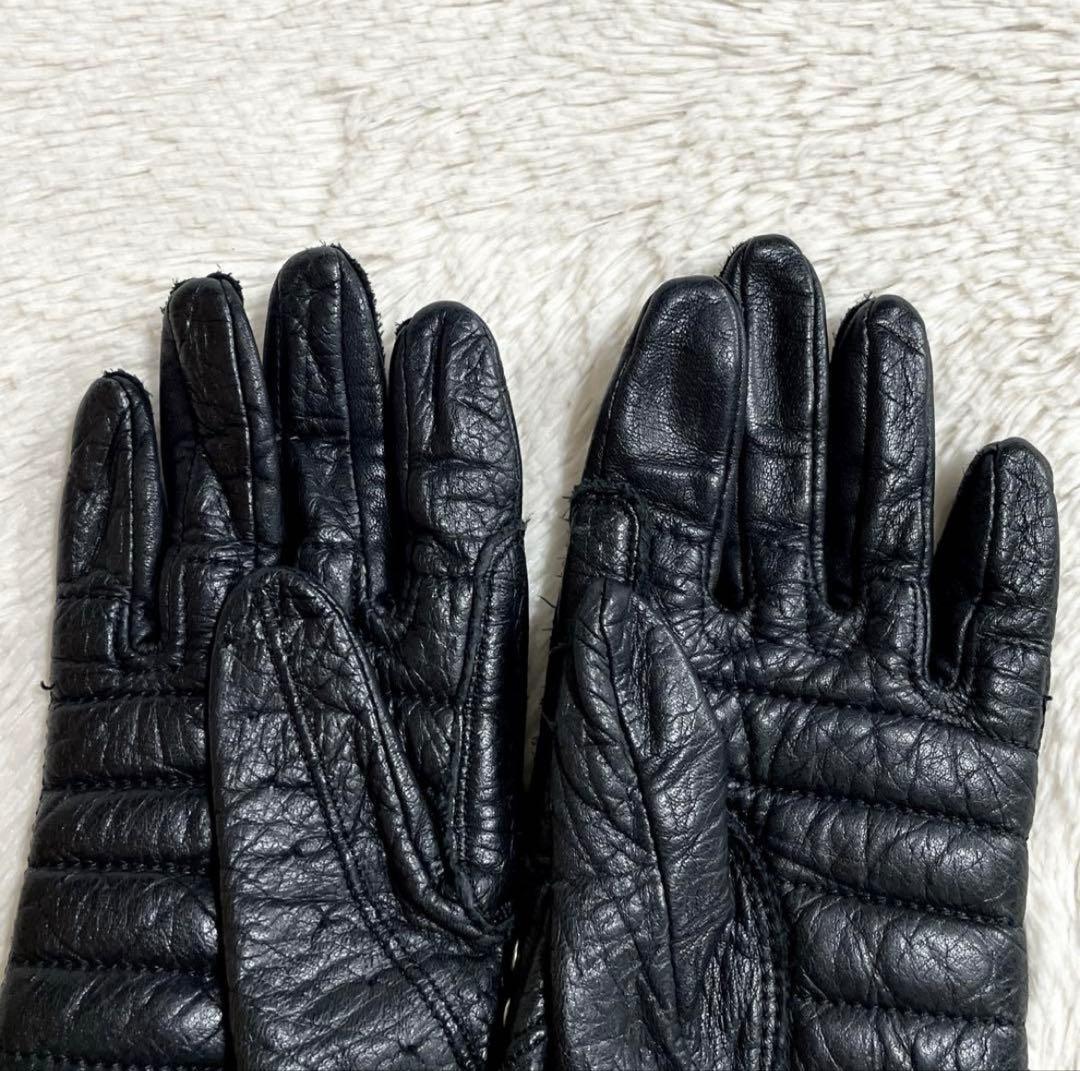 希少 ハーレーダビッドソン レザー 本革 スタッズ グローブ バイク 手袋 黒