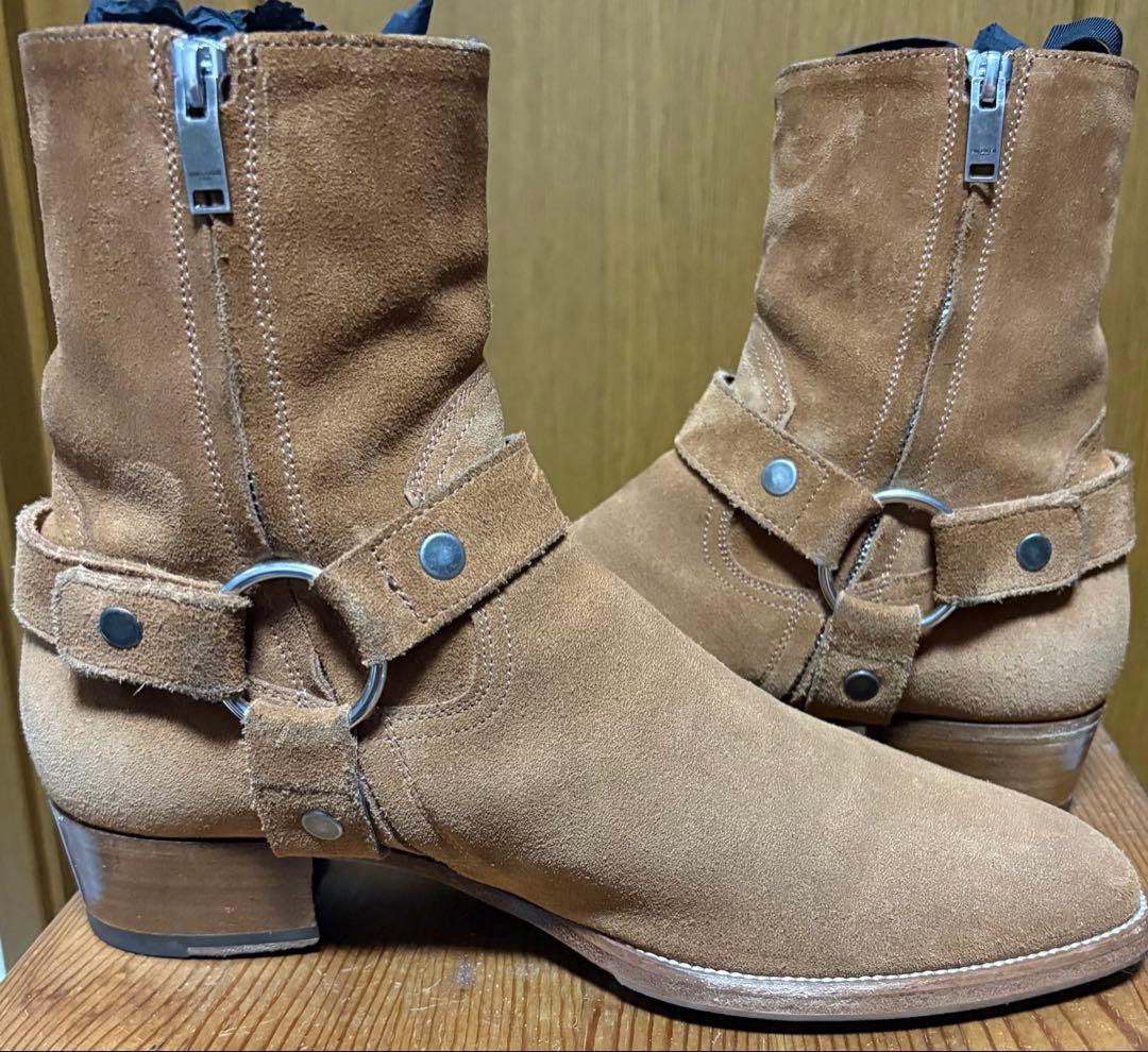 SAINT LAURENT ハーネス リングブーツ 41.5