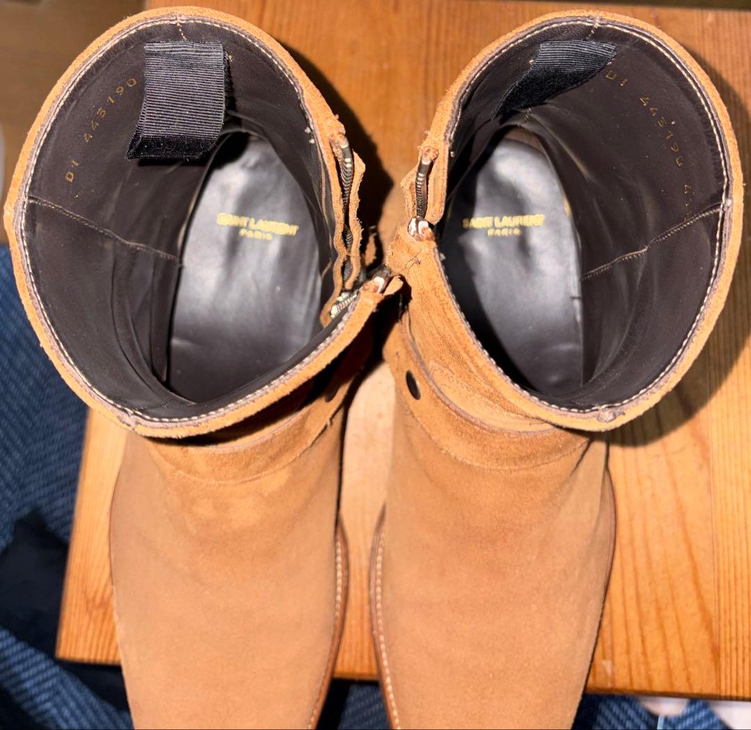 SAINT LAURENT ハーネス リングブーツ 41.5